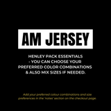 Essentials Modern Man - 5 Multipack Henleys